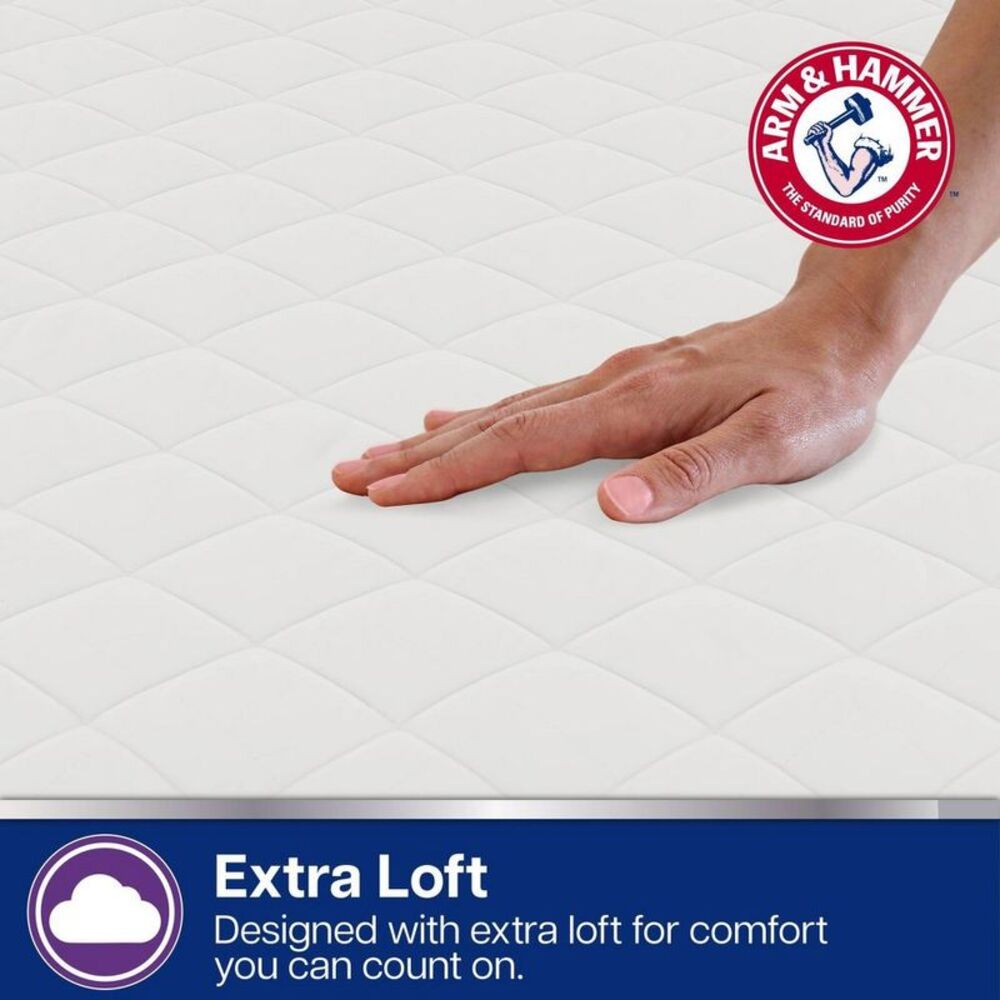 Open Box - Arm & Hammer -  Queen Supreme Loft Mattress Pad White - Picture 4 of 6